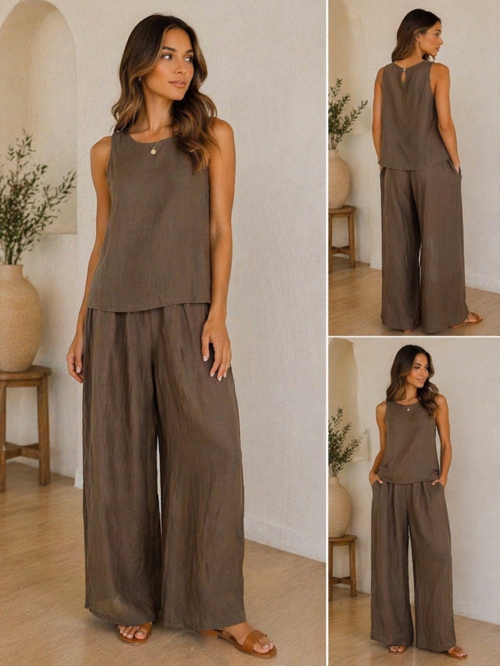Chic Neutral Two-Piece Set 🤎